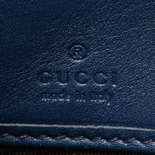 Gucci Matelasse Leather GG Marmont Ghost Zip Around Wallet