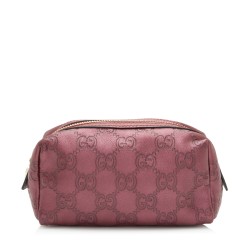 Gucci Metallic Guccissima Cosmetic Case