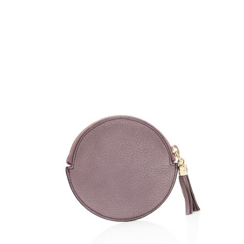 Gucci Metallic Leather Soho Round Coin Purse