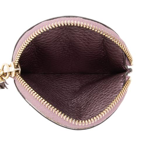 Gucci Metallic Leather Soho Round Coin Purse