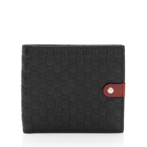 Gucci Microguccissima Leather Bi-Fold Wallet