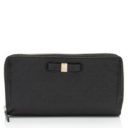 Gucci Microguccissima Leather Bow Wallet