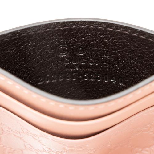 Gucci Microguccissima Leather Signature Card Case