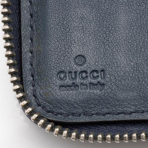 Gucci Microguccissima Leather Zip Around Large Organizer Wallet