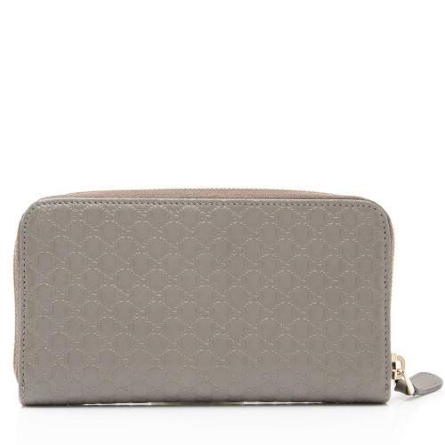 Gucci Microguccissima Leather Zip Around Wallet