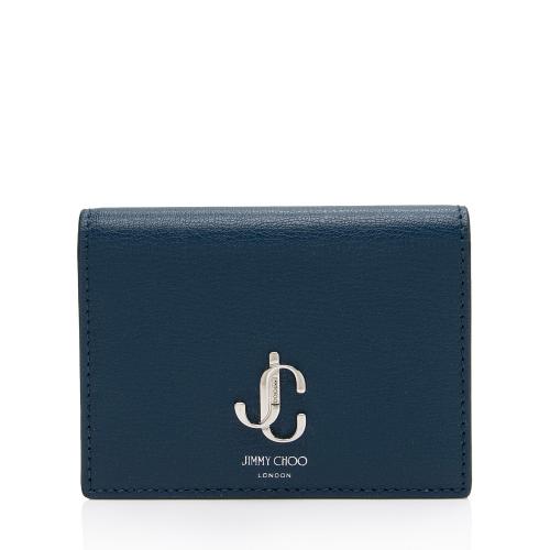 Jimmy Choo Calfskin JC Emblem Hanne Card Case