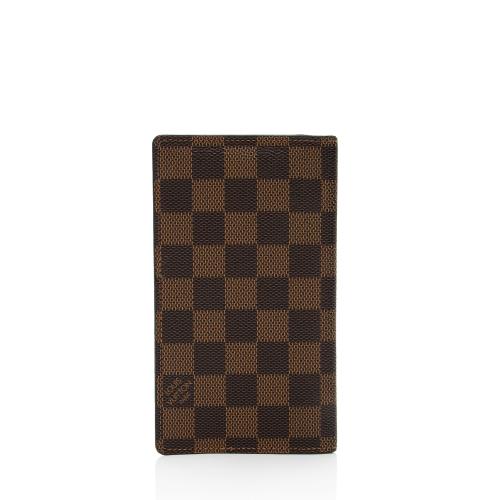 Louis Vuitton Damier Ebene Checkbook Cover