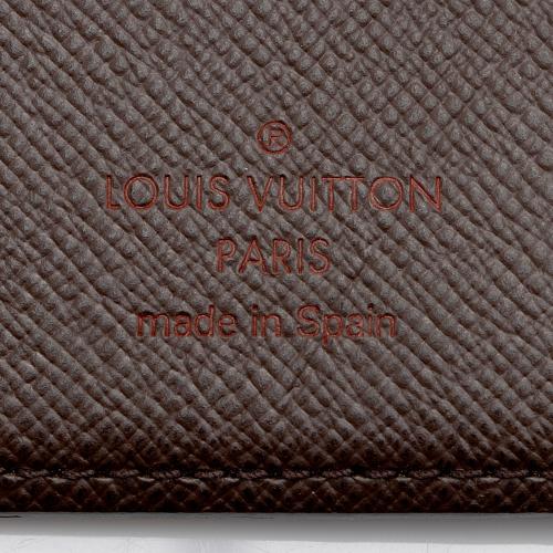 Louis Vuitton Damier Ebene Checkbook Cover