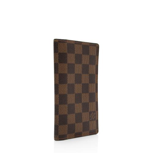 Louis Vuitton Damier Ebene Checkbook Cover