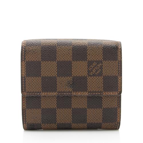 Louis Vuitton Damier Ebene Elise Wallet