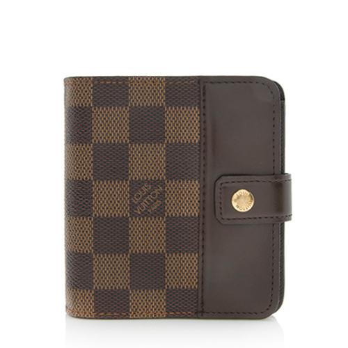 Louis Vuitton Damier Ebene Zipped Compact Wallet