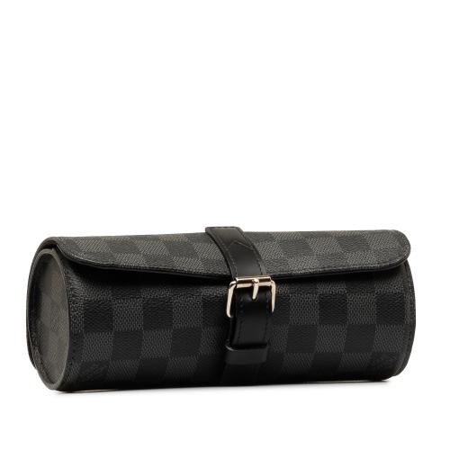 Louis Vuitton Damier Graphite 3 Watch Case