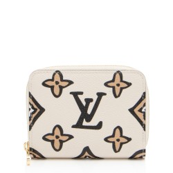 Louis Vuitton Limited Edition Giant Monogram Canvas Wild At Heart Zippy Coin Wallet