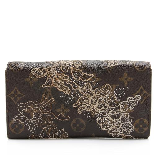 Louis Vuitton Limited Edition Monogram Canvas Dentelle Sarah Wallet