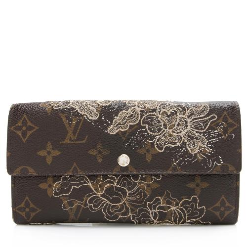 Louis Vuitton Limited Edition Monogram Canvas Dentelle Sarah Wallet