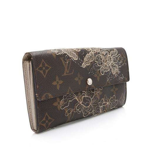 Louis Vuitton Limited Edition Monogram Canvas Dentelle Sarah Wallet