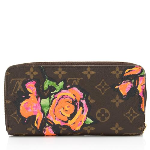 Louis Vuitton Limited Edition Monogram Canvas Roses Zippy Wallet