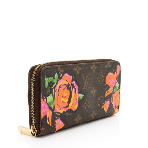 Louis Vuitton Limited Edition Monogram Canvas Roses Zippy Wallet