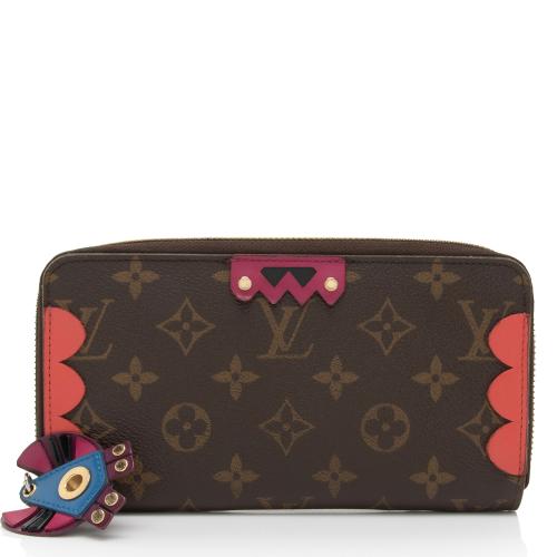 Louis Vuitton Limited Edition Monogram Canvas Totem Zippy Wallet