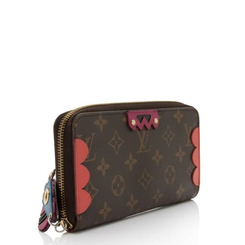 Louis Vuitton Limited Edition Monogram Canvas Totem Zippy Wallet