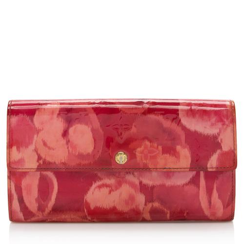 Louis Vuitton Limited Edition Monogram Vernis Ikat Sarah Wallet