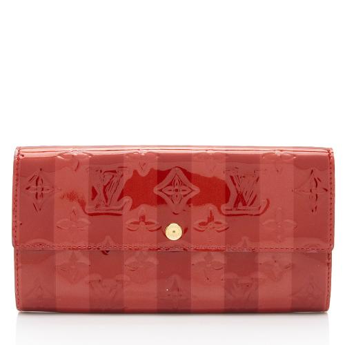 Louis Vuitton Limited Edition Monogram Vernis Rayures Sarah Wallet