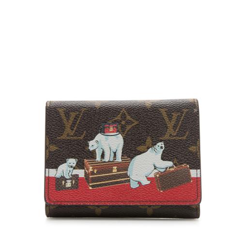 Louis Vuitton Limited Edition Monogram Canvas Animation Polar Bear Victorine Wallet