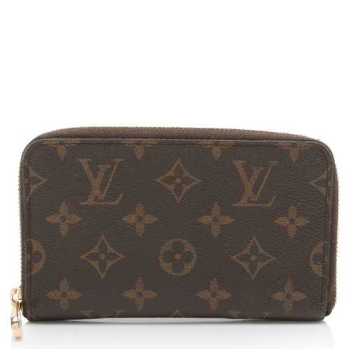 Louis Vuitton Monogram Canvas Vertical Compact Zippy Wallet