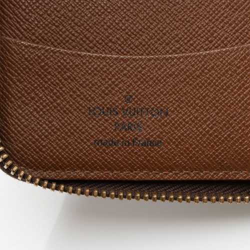 Louis Vuitton Monogram Canvas Vertical Compact Zippy Wallet