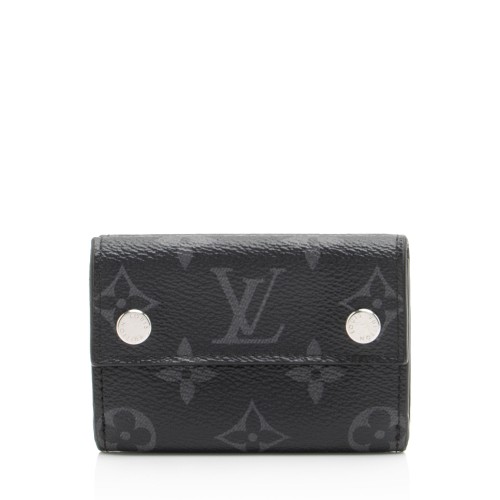 Louis Vuitton Monogram Eclipse Discovery Tri-Fold Compact Wallet