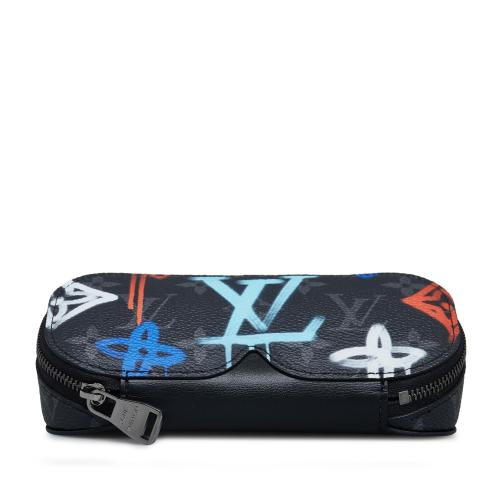 Louis Vuitton Monogram Eclipse Graffiti Glasses Pouch GM