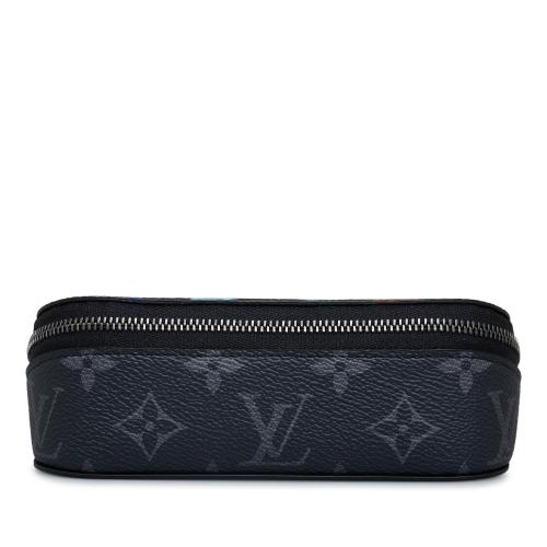 Louis Vuitton Monogram Eclipse Graffiti Glasses Pouch GM