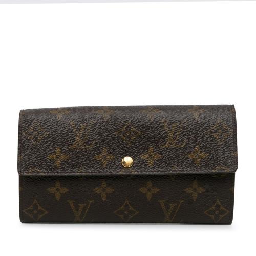 Louis Vuitton Monogram Sarah Long Wallet