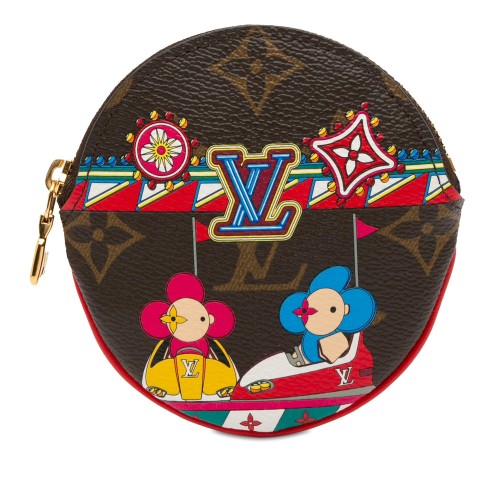 Louis Vuitton Monogram Vivienne Christmas Animation Bumper Cars Round Coin Purse