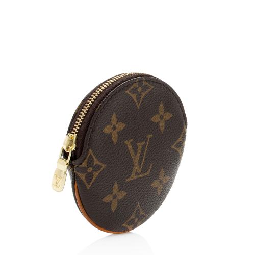 Louis Vuitton Vintage Monogram Canvas Round Coin Pouch