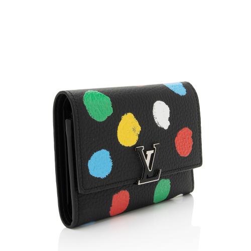 Louis Vuitton x YK Leather Dots Capucines Compact Wallet