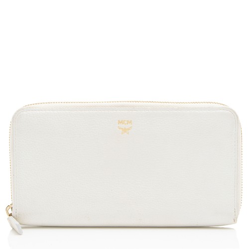 MCM Leather Milla Zip Around Wallet