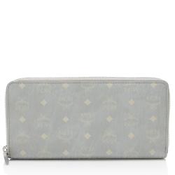 MCM Visetos Large Zip Wallet