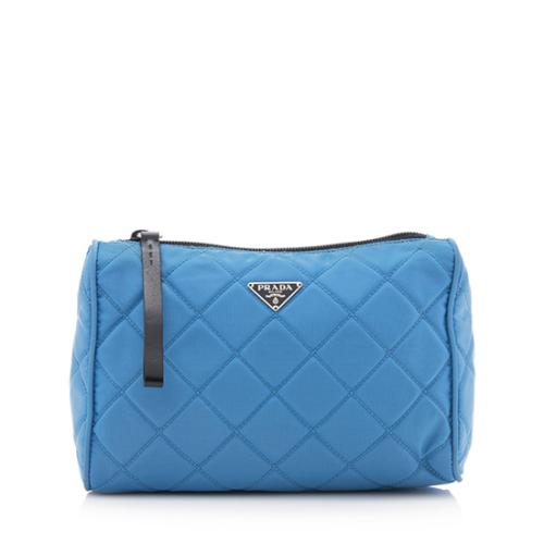 Prada Quilted Tessuto Cosmetic Bag