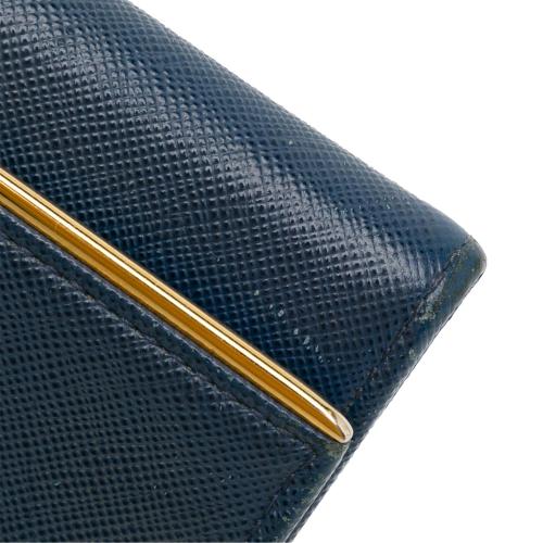 Prada Saffiano Continental Wallet