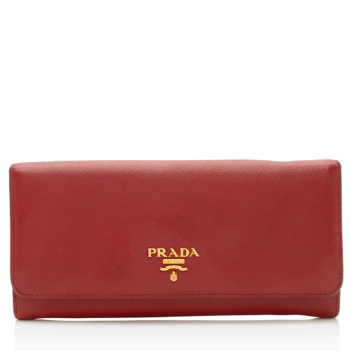 Prada Saffiano Continental Wallet