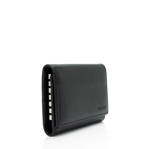 Prada Saffiano Leather 6 Key Holder