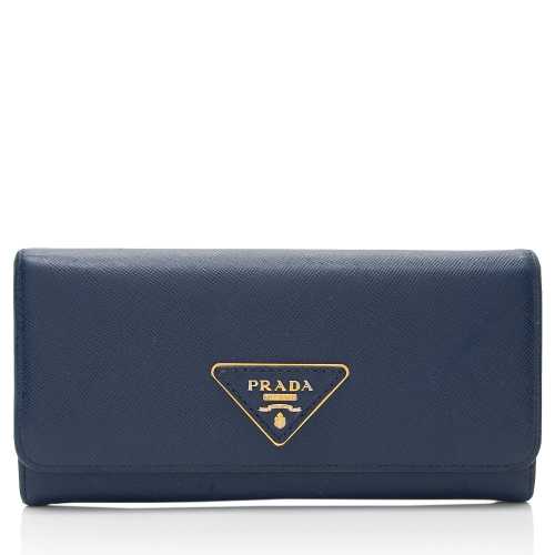 Prada Saffiano Leather Continental Wallet