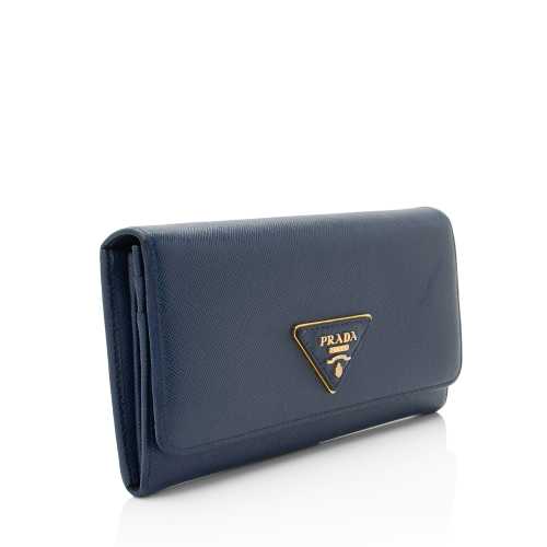 Prada Saffiano Leather Continental Wallet