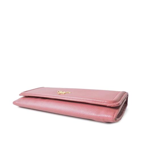 Prada Saffiano Leather Long Wallet