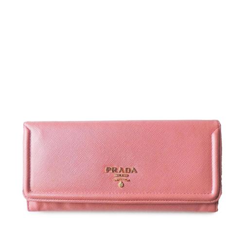 Prada Saffiano Leather Long Wallet