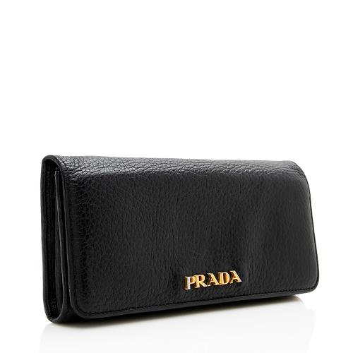 Prada Vitello Daino Long Wallet