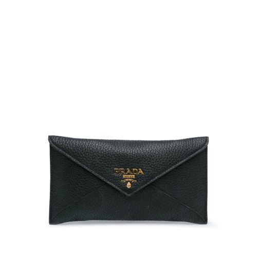 Prada Vitello Grain Envelope Wallet