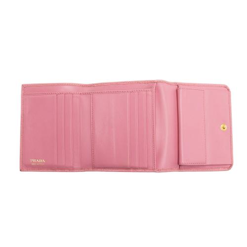 Prada Vitello Move Tri-Fold Wallet