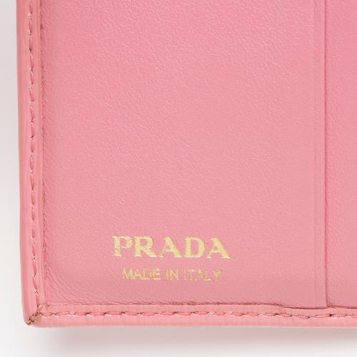 Prada Vitello Move Tri-Fold Wallet